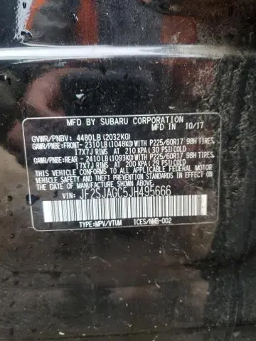 2018 SUBARU FORESTER 2.5I PREMIUM  