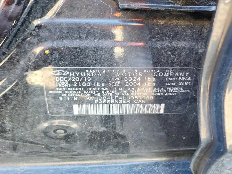 2020 HYUNDAI ELANTRA SEL  