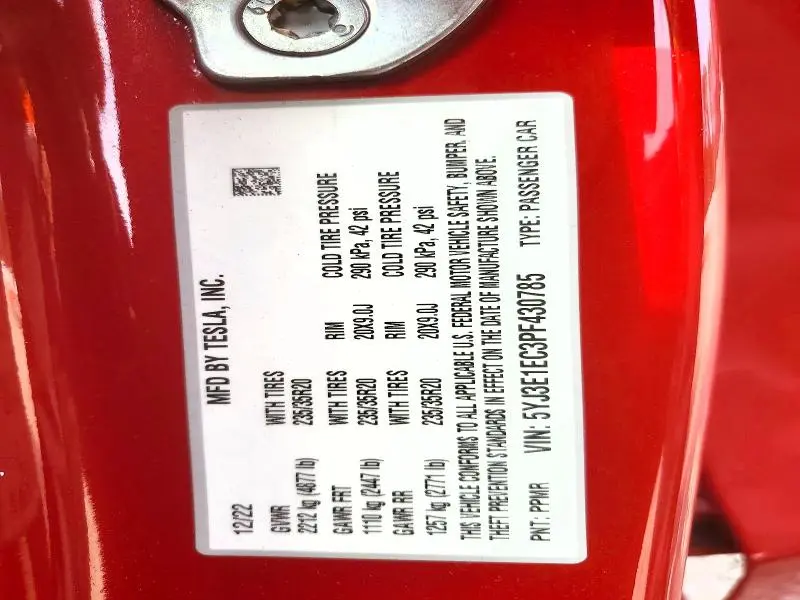 2023 TESLA MODEL 3   