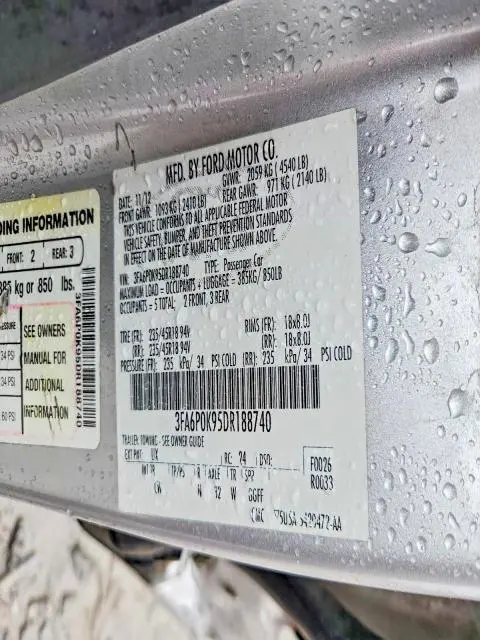 2013 FORD FUSION TITANIUM  