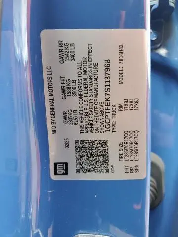 2025 CHEVROLET COLORADO ZR2  