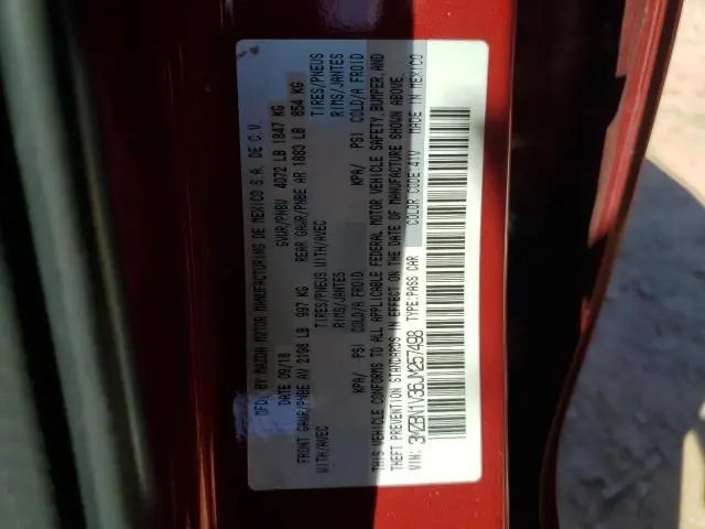 2018 MAZDA 3 TOURING  