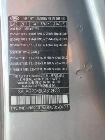 2012 LAND ROVER LR4 HSE  