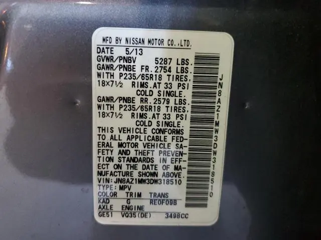 2013 NISSAN MURANO S  