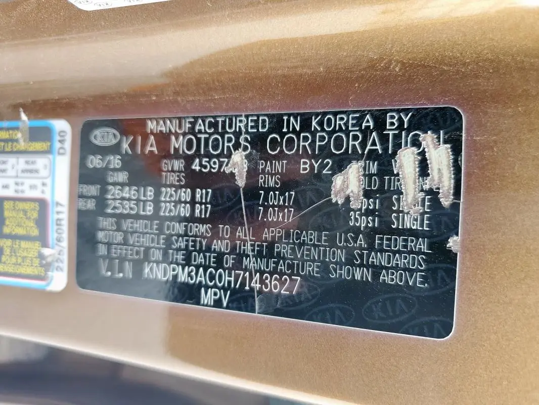 2017 KIA SPORTAGE LX  
