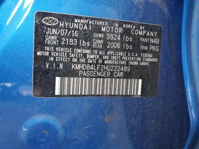 2017 HYUNDAI ELANTRA SE  