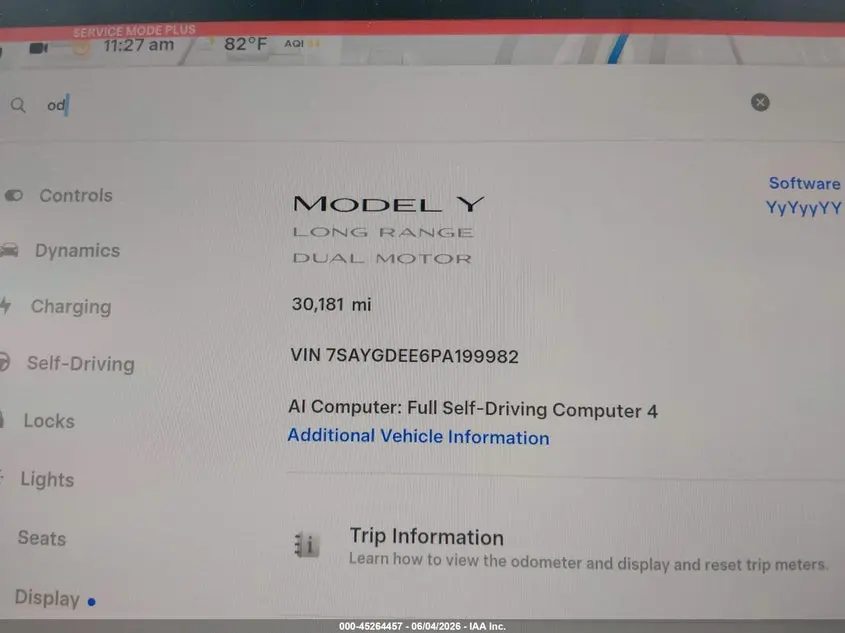 2023 TESLA MODEL Y AWD/LONG RANGE DUAL MOTOR ALL-WHEEL DRIVE