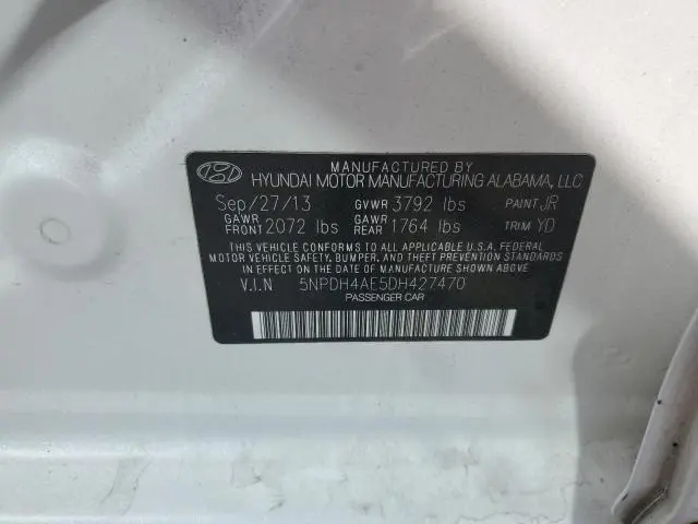 2013 HYUNDAI ELANTRA GLS  