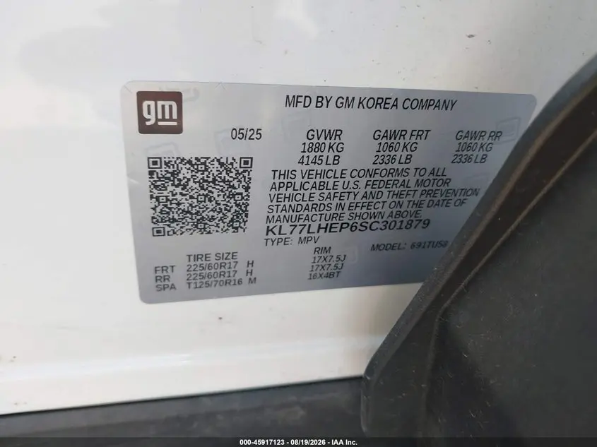 2025 CHEVROLET TRAX FWD LT