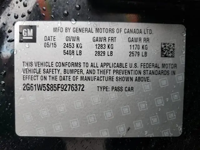 2015 CADILLAC XTS VSPORT PLATINUM