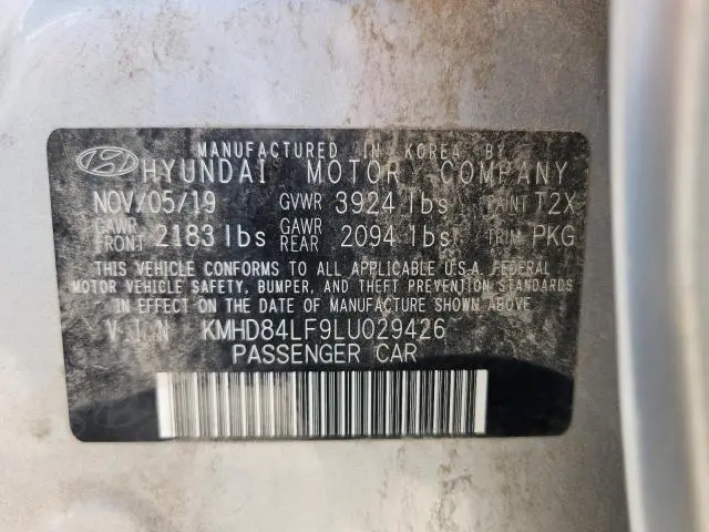 2020 HYUNDAI ELANTRA SEL  