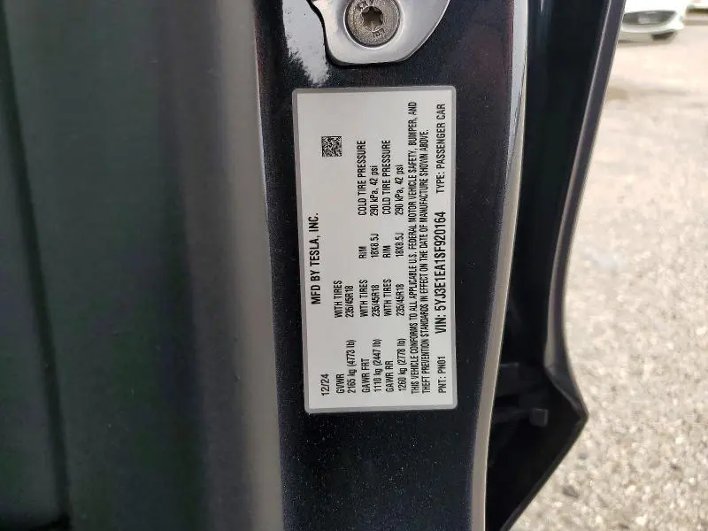 2025 TESLA MODEL 3   