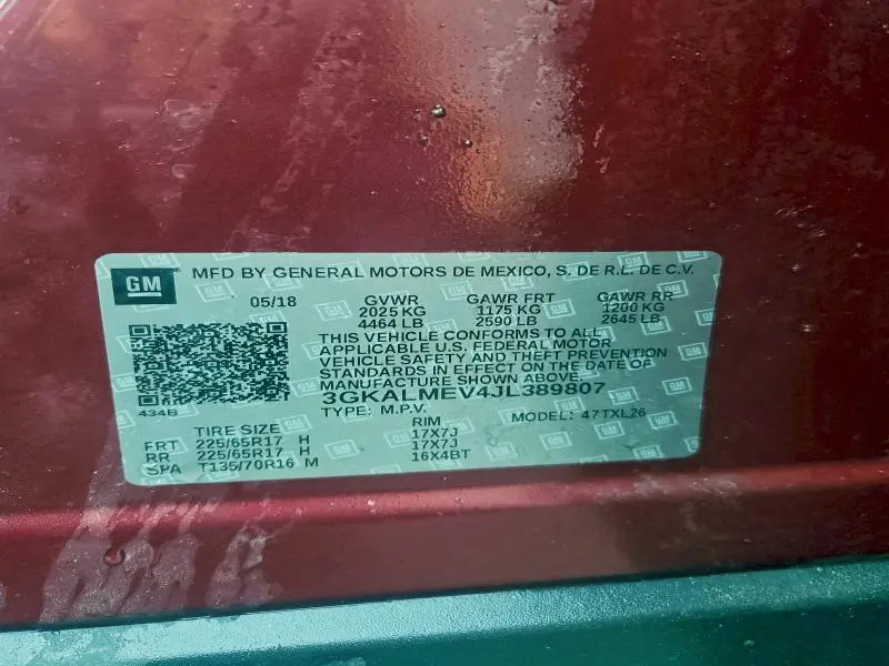 2018 GMC TERRAIN SLE  