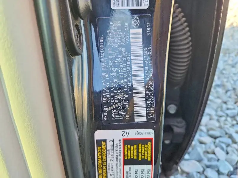 2011 TOYOTA AVALON BASE  