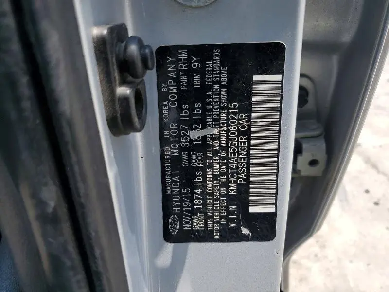2016 HYUNDAI ACCENT SE  