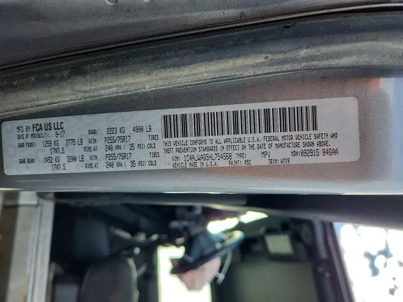 2017 JEEP WRANGLER SPORT  