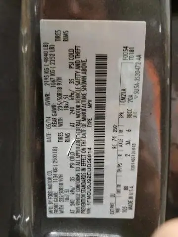 2014 FORD ESCAPE TITANIUM  