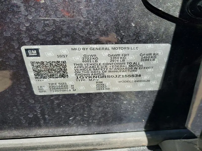 2018 CADILLAC XT5 PLATINUM  