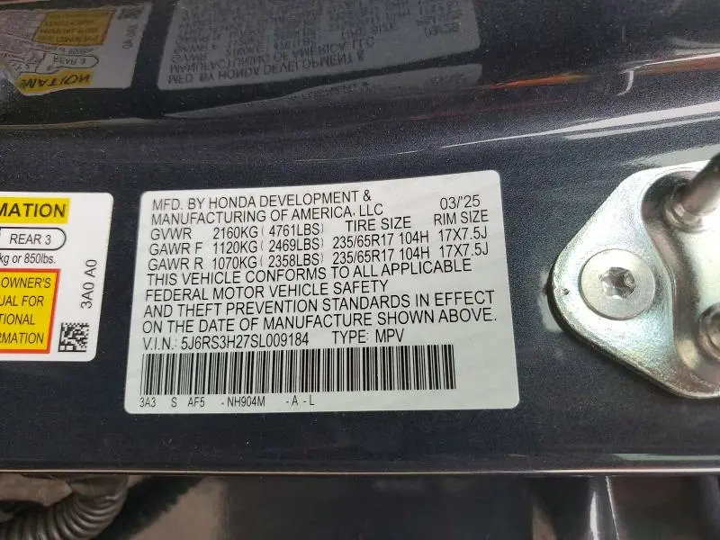 2025 HONDA CR-V LX  