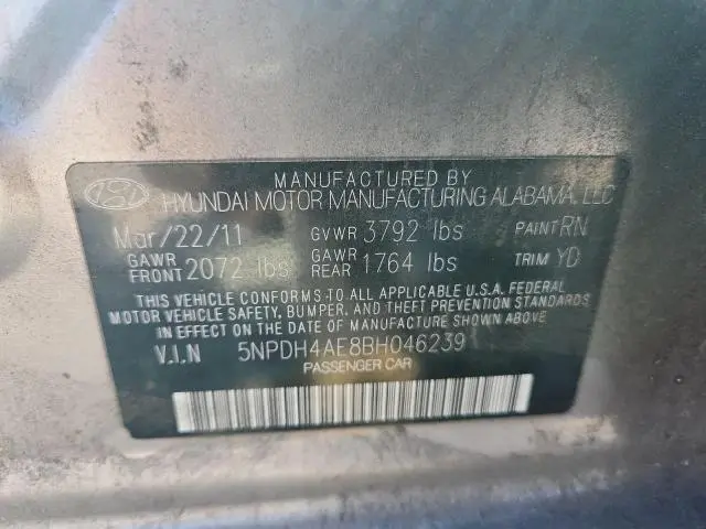 2011 HYUNDAI ELANTRA GLS  