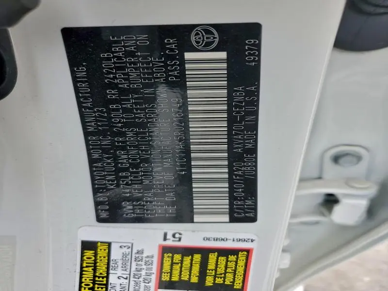 2024 TOYOTA CAMRY LE  