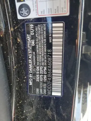 2019 MERCEDES-BENZ E 300