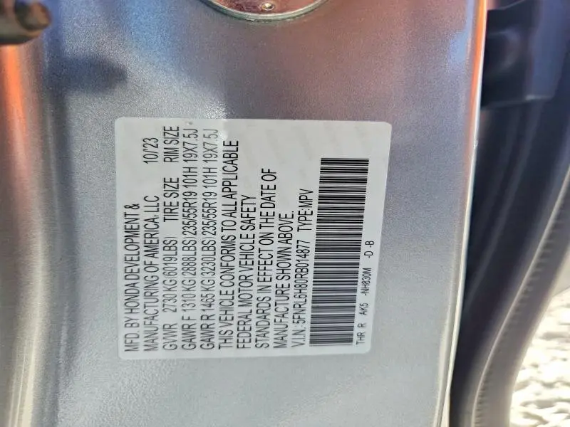 2024 HONDA ODYSSEY TOURING  