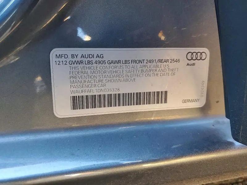 2013 AUDI A4 PREMIUM PLUS  