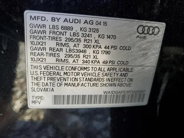 2015 AUDI Q7 PRESTIGE
