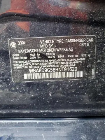 2017 BMW 330 XI  