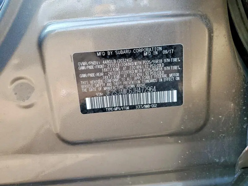 2018 SUBARU FORESTER 2.5I TOURING  