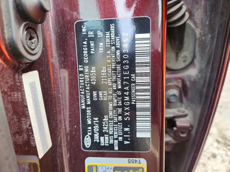 2014 KIA OPTIMA LX  