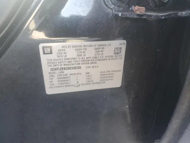 2013 CHEVROLET EQUINOX LT  