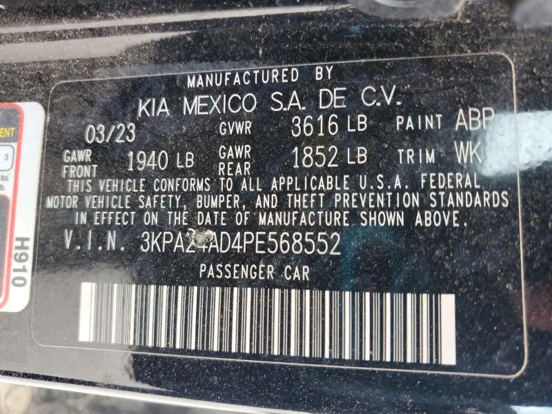 2023 KIA RIO LX  