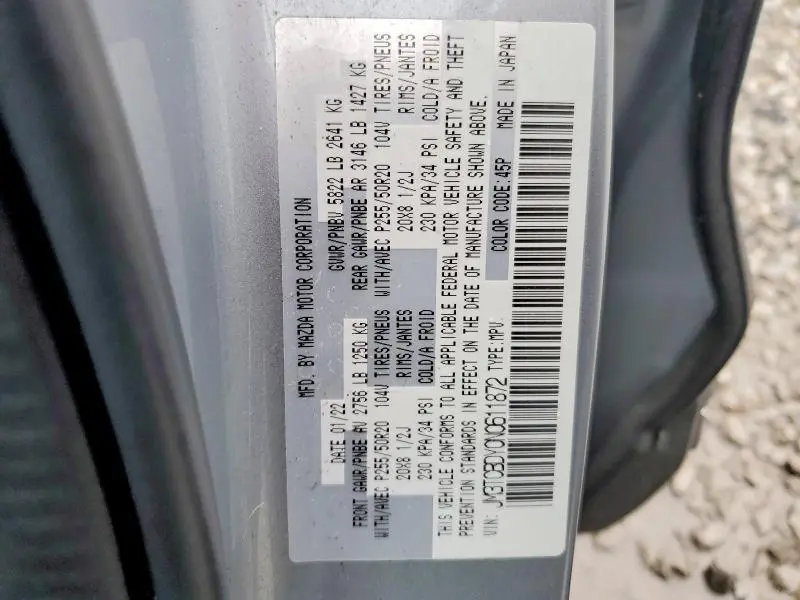 2022 MAZDA CX-9 GRAND TOURING  