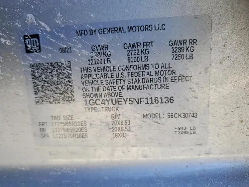 2022 CHEVROLET SILVERADO K3500 LTZ  