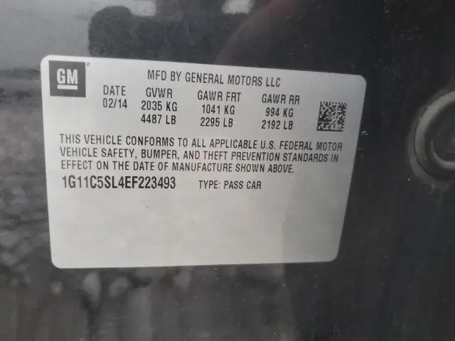 2014 CHEVROLET MALIBU 1LT