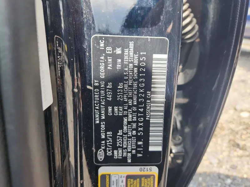 2019 KIA OPTIMA LX  