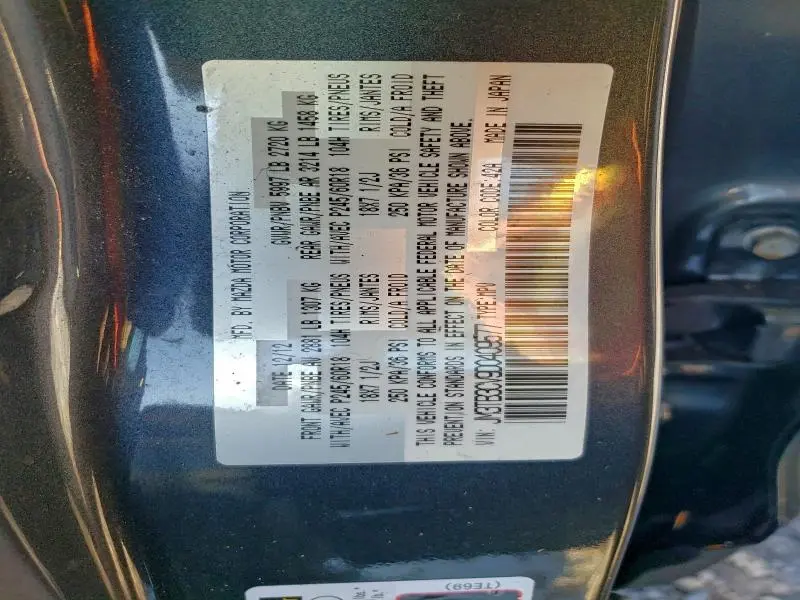 2013 MAZDA CX-9 TOURING  