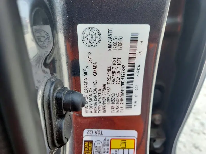 2013 HONDA CR-V EXL  