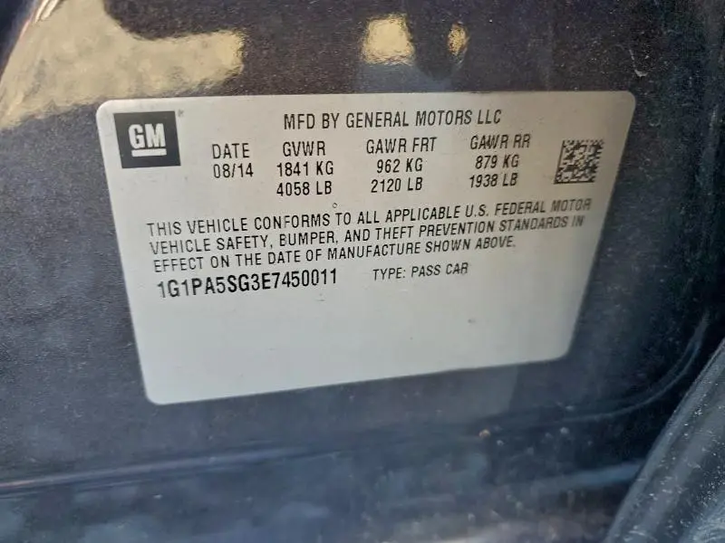 2014 CHEVROLET CRUZE LS  