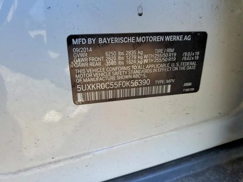 2015 BMW X5 XDRIVE35I  