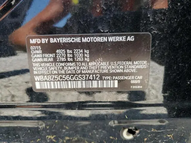 2016 BMW 328 XIGT SULEV  