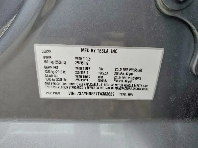 2026 TESLA MODEL Y   