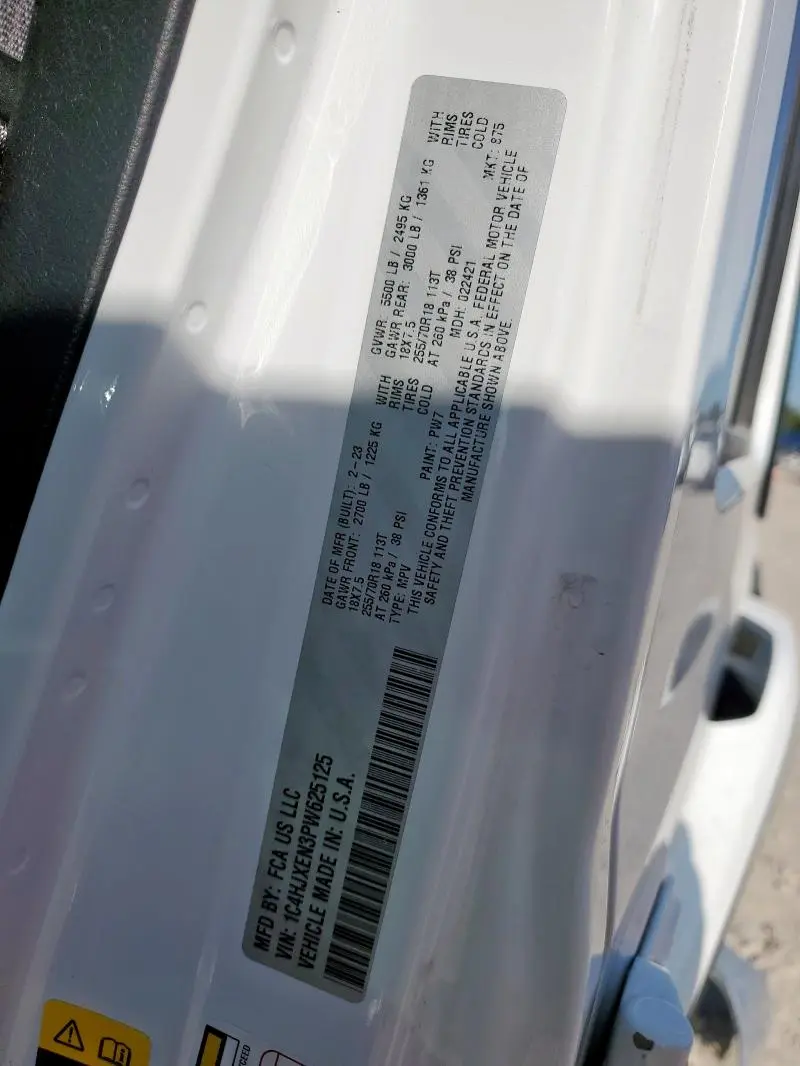 2023 JEEP WRANGLER SAHARA  