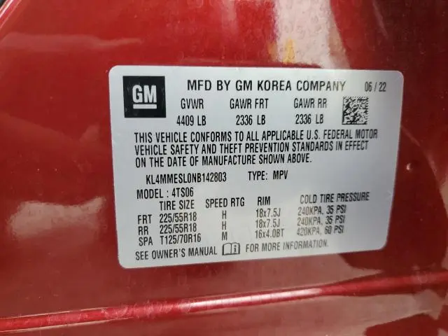 2022 BUICK ENCORE GX SELECT  