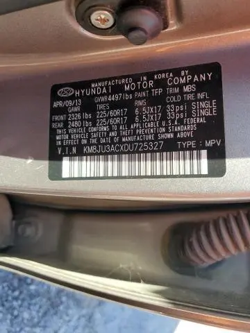 2013 HYUNDAI TUCSON GLS  
