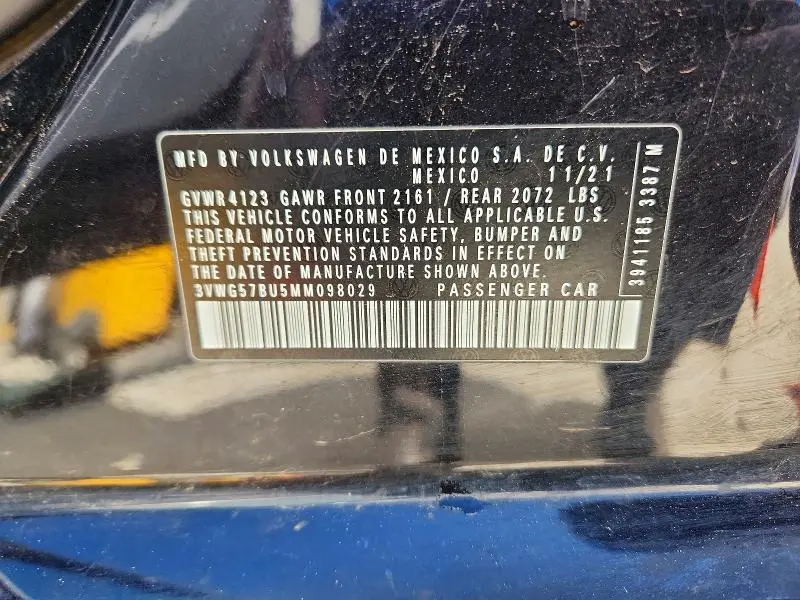 2021 VOLKSWAGEN JETTA SEL PREMIUM  