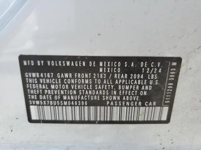 2025 VOLKSWAGEN JETTA S