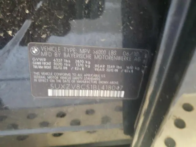 2011 BMW X5 XDRIVE50I  